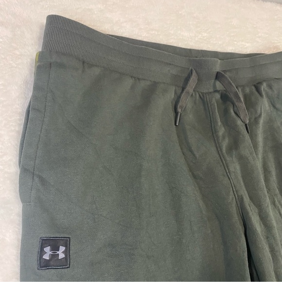 Under Armour Pants Mens XXL Green Camouflage Stripe Sweatpants Fleece Joggers - Picture 3 of 9